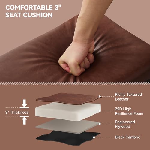 40" Shoe Bench with Leather Cushion