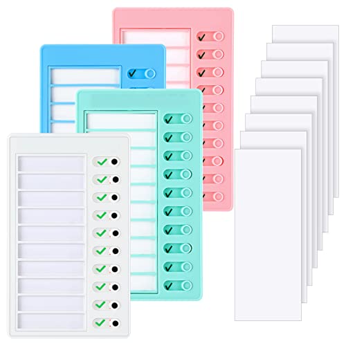 4 Pcs Blank Chore Chart Kids Chore Chart