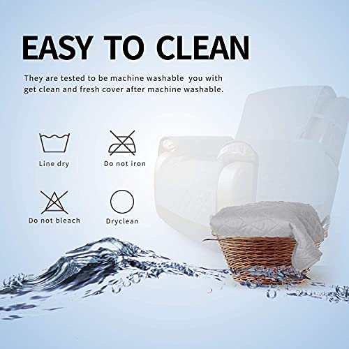 Oversized Recliner Cover Reversible Couch Cover Sofa Cover for Living Room Water Resistant Furniture Protector with Elastic Straps for Pets Dog