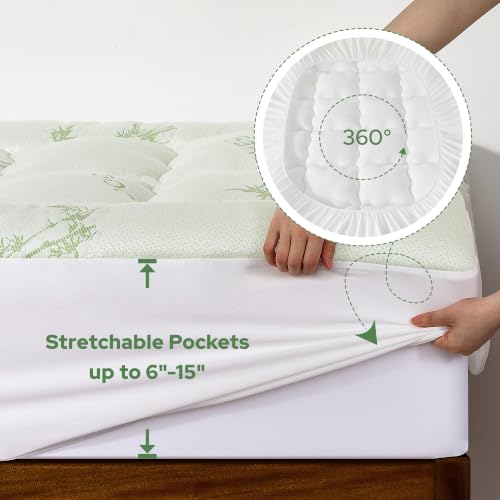 Twin XL Mattress Topper Viscose Bamboo - Bel Marant