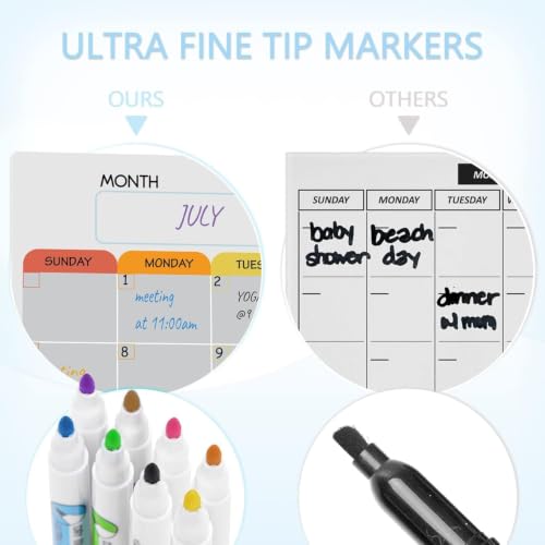 Magnetic Dry Erase Calendar Whiteboard Set