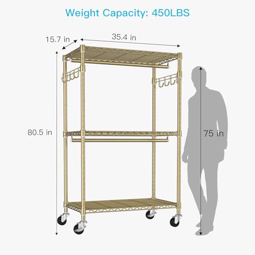 P1 Rolling Clothes Rack