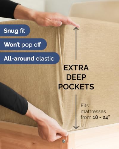 Extra Deep Flex Top Split Head King Sheet Set