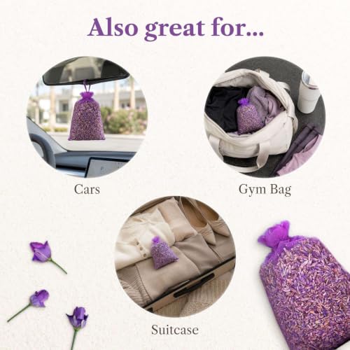 10 Lavender Sachets for Drawers and Closets (10 Count)