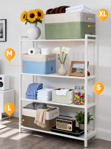 2 Pack Fabric Closet Storage Bins for Shelves (2 Count)