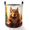 Funny Squirrel Laundry Basket Hamper for Boys Girls Kids Adults