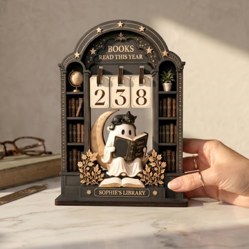 Personalized Gothic Books Read This Year Tracker Sign