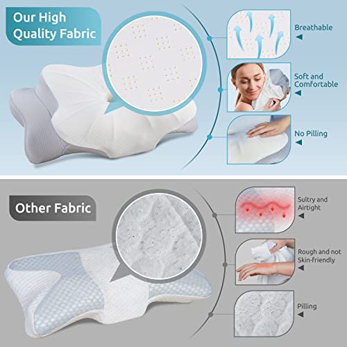 Cervical Neck Support Pillow for Neck and Shoulder Pain Relief