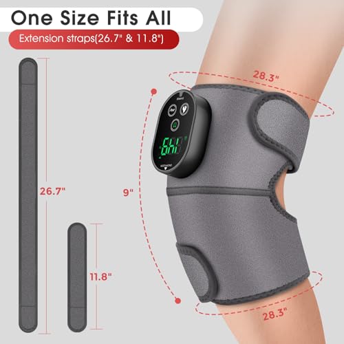 Cordless Heated Knee Massager with Vibration