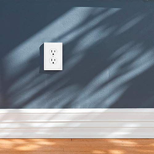 Modern Edge Decorative Wall Plate Switch Plate Outlet Cover (3 Count)