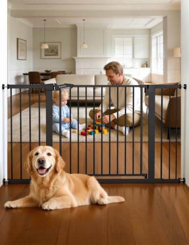 36 57" Extra Wide Baby Gate for Stairs No Drilling