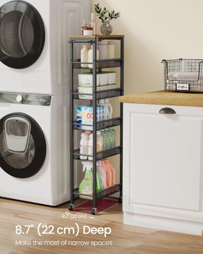 6 Tier Slim Rolling Storage Cart