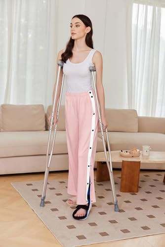 Tear Away Pants for Women Side Split Snap Open Bottom Sweatpants Leg