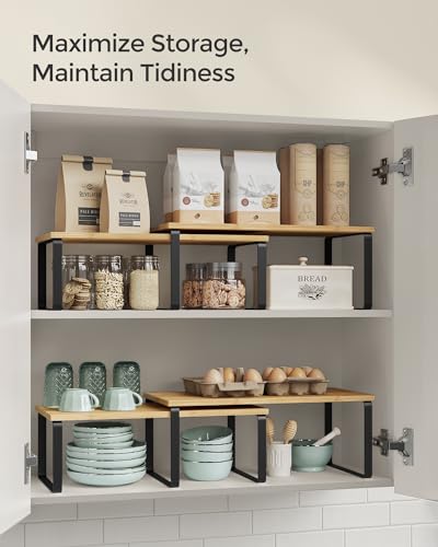 Cabinet Organizer Shelf (4 Count)