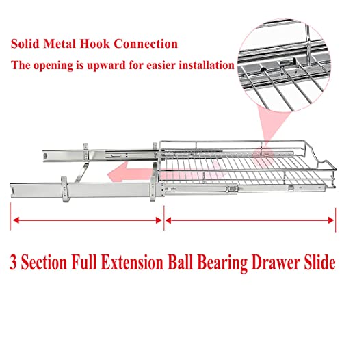 1 Tier Pull Out Cabinet Organizer