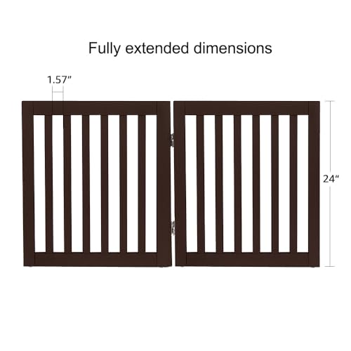 24”H Free Standing Pet Gate for Dog Cat