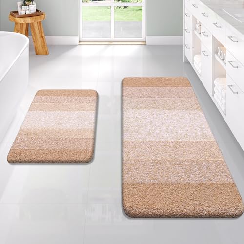 Micorfiber Bathroom Rug Set 2 Piece (4 Count)
