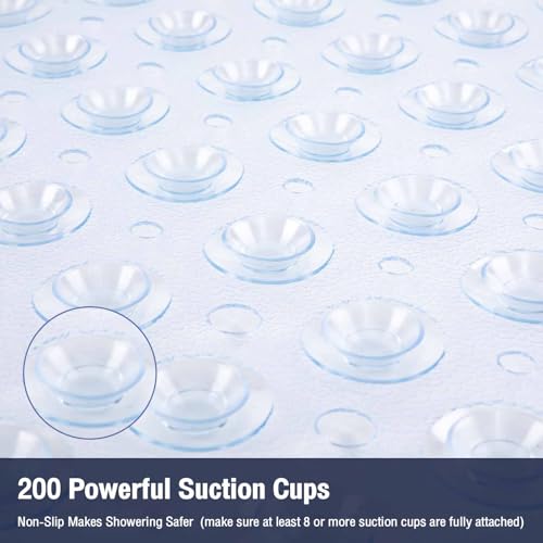 Extra Long Bathtub Mat Non Slip Bath Mat Clear 40"x16" Full Size