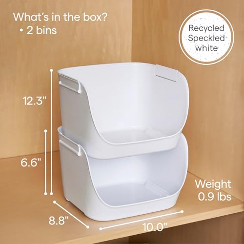 ShelfBin Stacking Pantry Bins (2 Count)