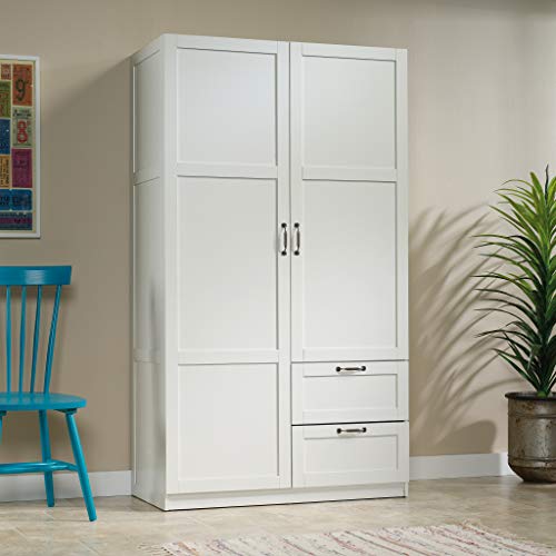Select Multipurpose Bedroom Armoire Wardrobe Closet Pantry Storage Cabinet with Storage Drawers and Hanging Rail