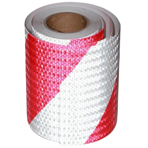 Red and White Reflective Tape Outdoor Waterproof 12 inch