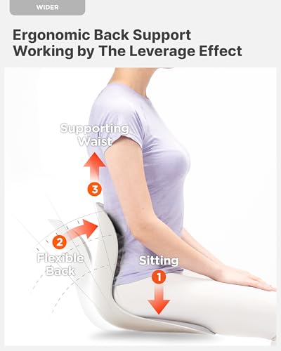 Wider Ergonomic Desk Chair Seat Cushion