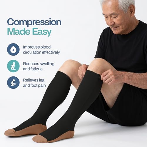 Zipper Compression Socks for Men & Women