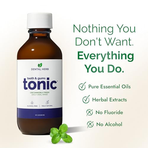 Tooth & Gums Tonic Mouthwash Herbal Oral Rinse 18oz (36 Fl Oz)