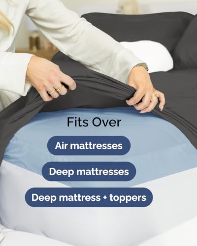 Extra Deep Flex Top Split Head King Sheet Set