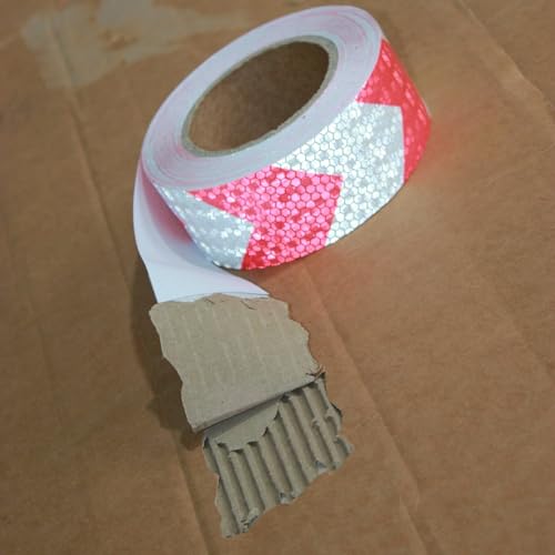 Industrial Reflective Tape Red and White Outdoor Waterproof 2 inch