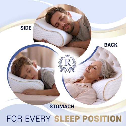 4-Layer King, Contour Pillow, Side Sleeper Pillow, Orthopedic, Neck Support, Neck Pain, Side Sleepers, CertiPUR-US