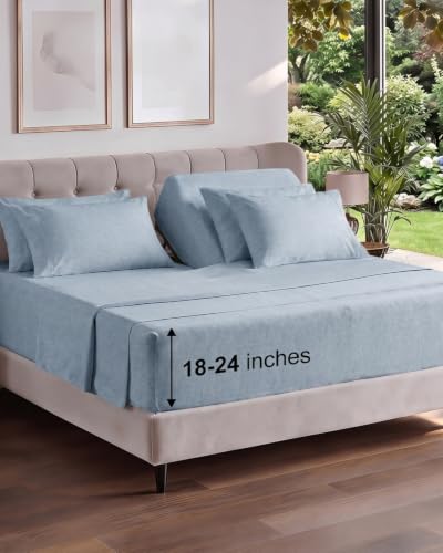 Extra Deep Flex Top Split Head King Sheet Set
