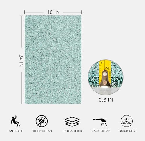 0.6" Extra Thick Non Slip Shower Mat