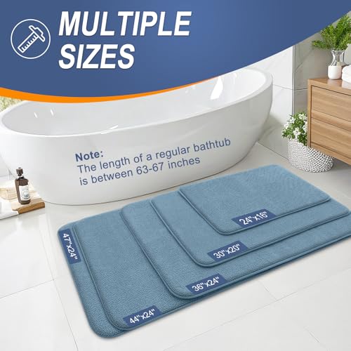 Memory Foam Bathroom Runner Rug 59x24