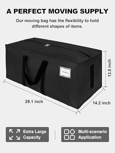 Supports 200lbs Heavy Duty Moving Bags (12 Count)