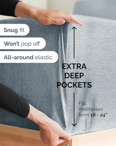 Extra Deep Flex Top Split Head King Sheet Set