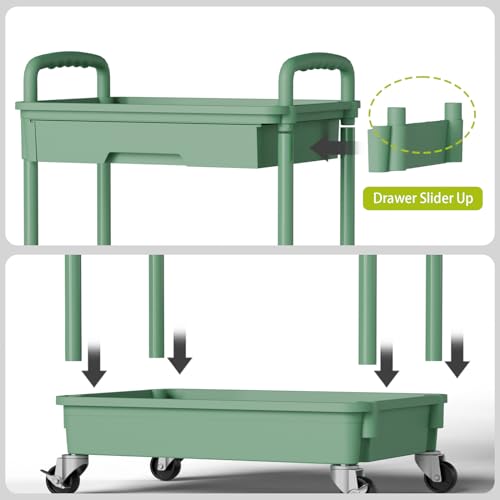 3 Tier Rolling Cart Organizer