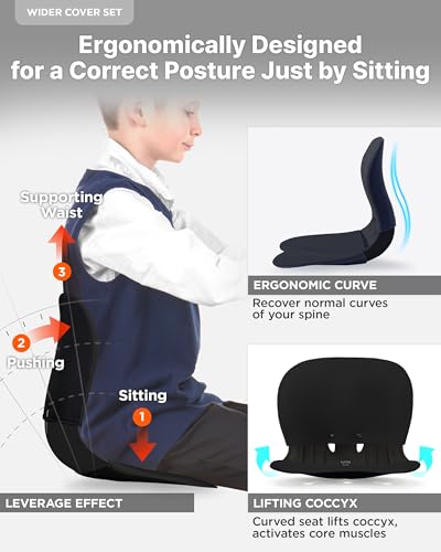 Wider Ergonomic Desk Chair Seat Cushion