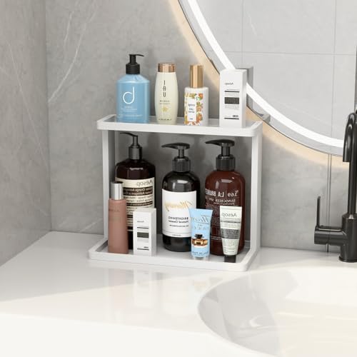 Bamboo Bathroom Organizer Countertop