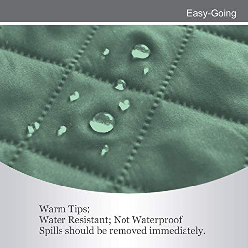 Reversible Loveseat Couch Cover for 2 Cushion Couch Sofa Cover for Dogs Water Resistant Furniture Protector with Foam Sticks Elastic Straps for Pet