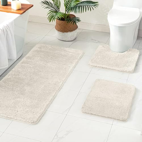 Ivory Toilet Bathroom Rug U