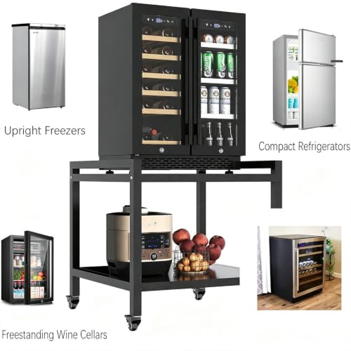 Mini Fridge Stand with Wheels
