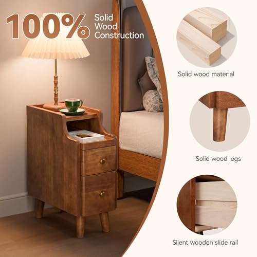 Nightstand with Drawers Set 2