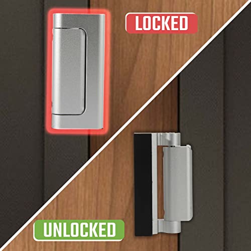 Home Security Door Reinforcement Lock (4 Count)