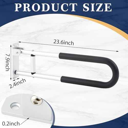 2 Pack 23.6 Inch Handicap Grab Bars (2 Count)