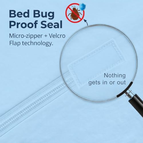 California King Mattress Protector Zippered Bed Bug Mattress Cover