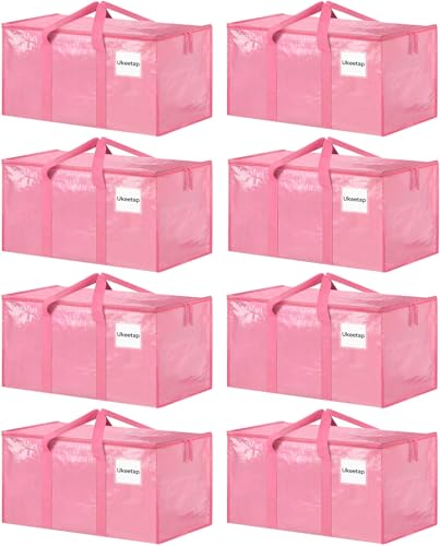 8 Pack Extra Large Clothes Storage Bins with Lids (8 Count)