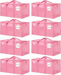 8 Pack Extra Large Clothes Storage Bins with Lids (8 Count)