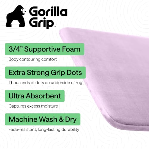 Memory Foam Bath Rug for Bathroom