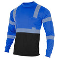 Safety Reflective High Visibility Long Sleeve Shirts ANSI Class 1 Hi Vis Construction Work T Shirts for Men